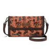Wrangler Womens Vintage Retro Cowboy Wallet/Crossbody Dark Brown - WG60-1812DBR