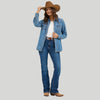 Wrangler Womens Western Denim Shirt