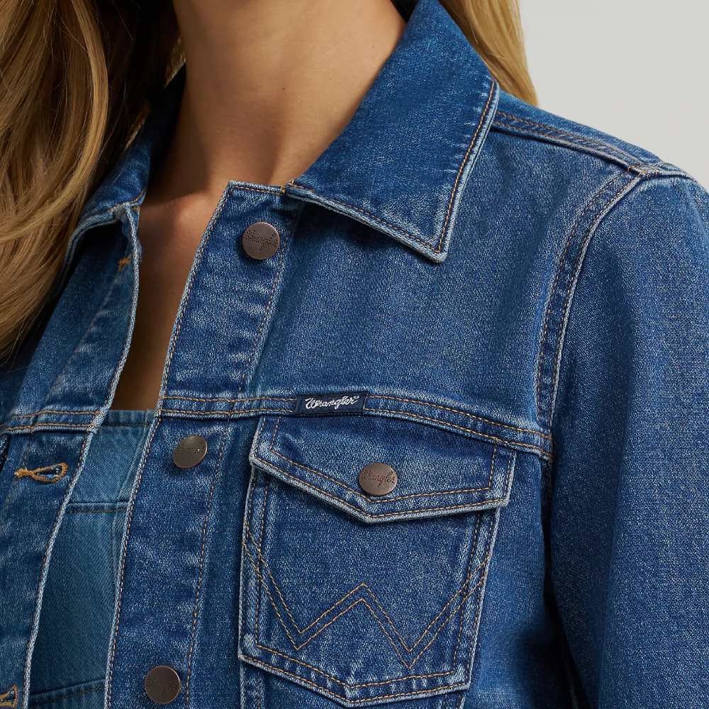 Wrangler Womens Western Unlined Denim Jacket - 112373766