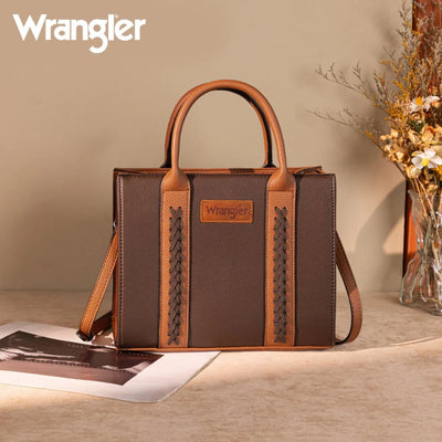 Wrangler Womens Whipstitch Tote/Crossbody Coffee - WG225-8120CF
