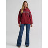 Wrangler Womens Wide Open Spaces Logo Hoodie Deep Burgundy - 112382644