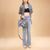 Wrangler Womens Woven Denim Concealed Carry Tote/Crossbody Jean - WG210-8120SJN