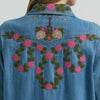 Wrangler Womens X Lainey Wilson Embroidered Denim Print Shirt