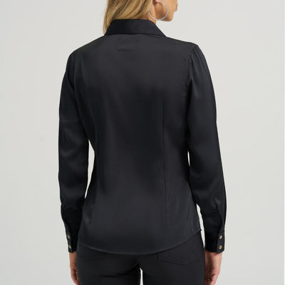 Wrangler Womens X Lainey Wilson Embroidered Shirt Black - 112373689