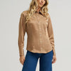 Wrangler Womens X Lainey Wilson Satin Shirt Brown - 112374462