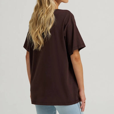 Wrangler Womens x Lainey Wilson Call a Cowboy Oversized T-Shirt