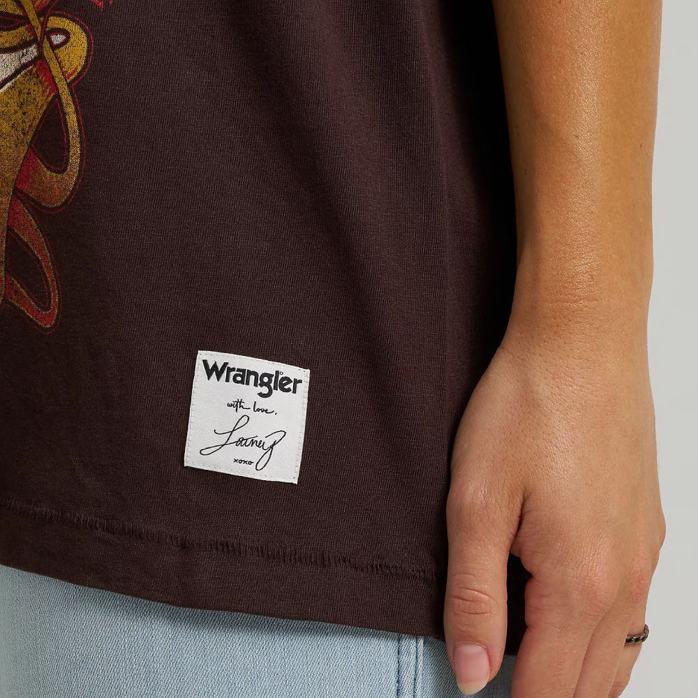 Wrangler Womens x Lainey Wilson Call a Cowboy Oversized T-Shirt