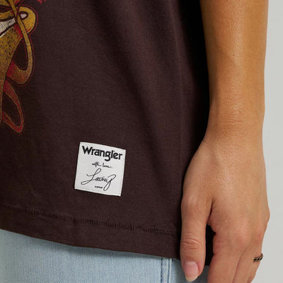 Wrangler Womens x Lainey Wilson Call a Cowboy Oversized T-Shirt