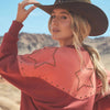 Wrangler Womens x Lainey Wilson Studded Star Crewneck Pullover