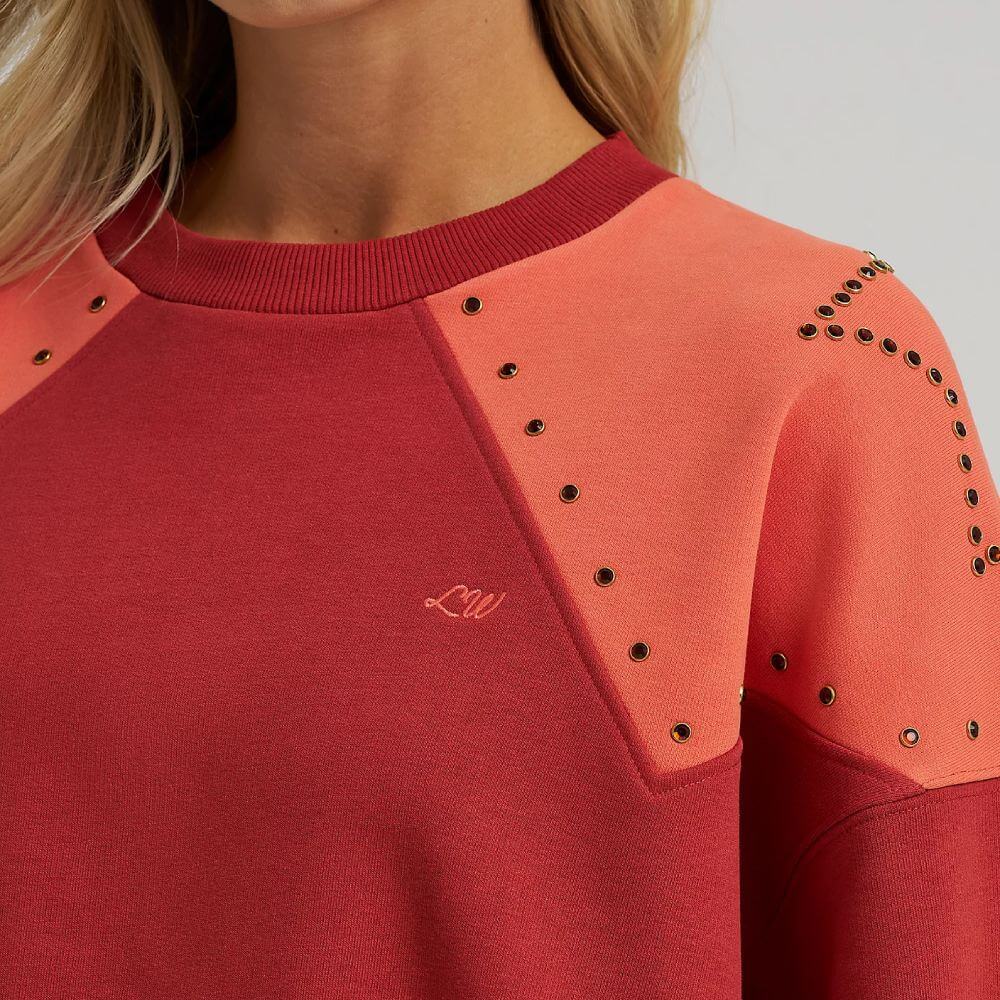 Wrangler Womens x Lainey Wilson Studded Star Crewneck Pullover