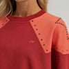 Wrangler Womens x Lainey Wilson Studded Star Crewneck Pullover