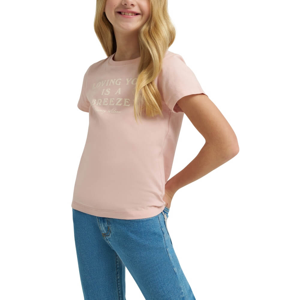 Wrangler X Lainey Wilson Girls Breeze T-Shirt Pink - 112375639