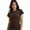Wrangler X Lainey Wilson Leopard T-Shirt Brown - 112385577