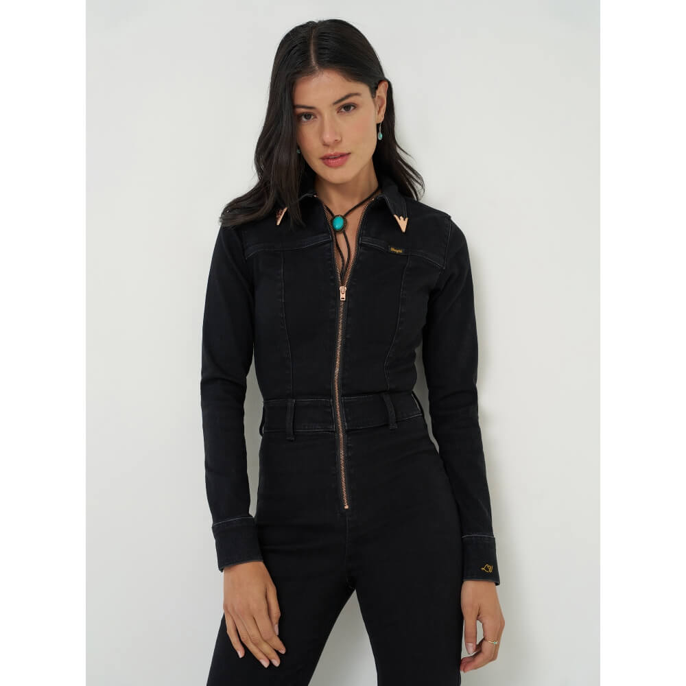 Wrangler X Lainey Wilson Womens Catsuit Denim - 112385580