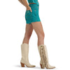 Wrangler X Lainey Wilson Womens Cowboy Shorts Turquoise - 112375615