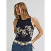 Wrangler X Lainey Wilson Womens Cowboy Tank Top Black - 112380488