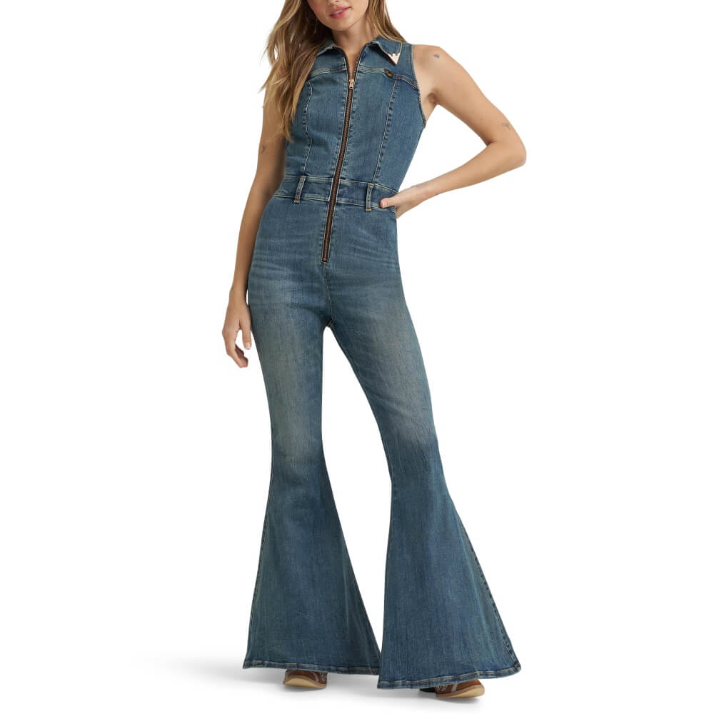 Wrangler X Lainey Wilson Womens Denim Catsuit - 112375628