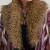 Wrangler X Lainey Wilson Womens Duster Fur Sweater - 112382837