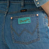 Wrangler X Lainey Wilson Womens Embroidered Cheeky Wide Leg Jeans