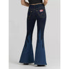 Wrangler X Lainey Wilson Womens Flame Pull On Bell Jeans Dark Denim - 112380486