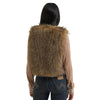 Wrangler X Lainey Wilson Womens Fur Vest Brown - 112382832
