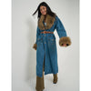 Wrangler X Lainey Wilson Womens Penny Coat Denim - 112382812