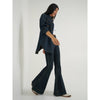 Wrangler X Lainey Wilson Womens Pintuck Pull On Jeans Sandrider (Dark Wash) - 112382900