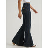 Wrangler X Lainey Wilson Womens Pintuck Pull On Jeans Sandrider (Dark Wash) - 112382900