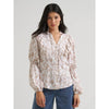 Wrangler X Lainey Wilson Womens Print Blouse Ivory/Cream - 112382881