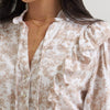 Wrangler X Lainey Wilson Womens Print Blouse Ivory/Cream - 112382881