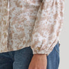Wrangler X Lainey Wilson Womens Print Blouse Ivory/Cream - 112382881