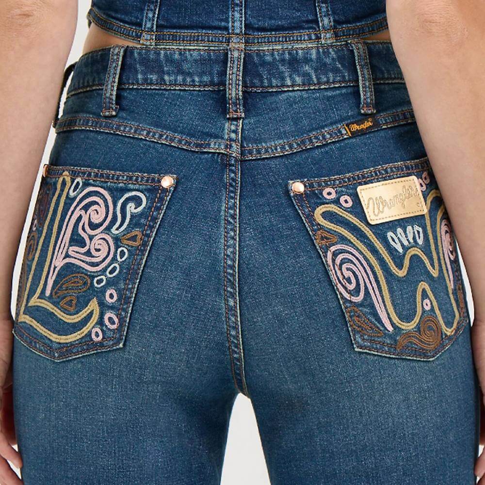 Wrangler x Lainey Wilson Womens Embroidered Bell Jeans