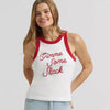 Wrangler x Lainey Wilson Womens Gimme Some Slack Tank Top White - 112380487