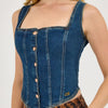 Wrangler x Lainey Wilson Womens Pony Up Bustier Blouse