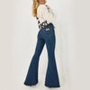 Wrangler x Lainey Wilson Womens Pull On Bell Jeans Dark Denim - 112368250