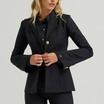 Wrangler x Lainey Wilson Womens Wrancher Blazer Black - 112373695