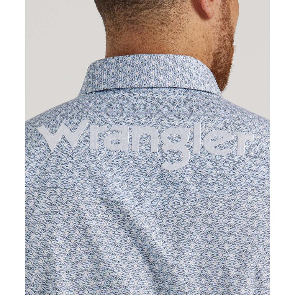 Wrangler Mens Blue Logo Shirt 