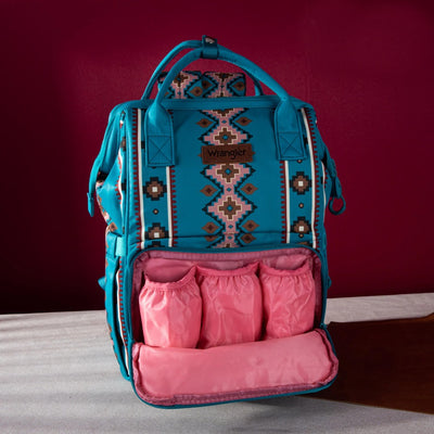 Wrangler Womens Allover Dual Sided Backpack – WG2204-9110-TQ