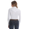 Wrangler Womens White Long Sleeve Shirt