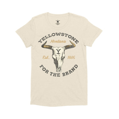 Yellowstone Womens Cattle Skull Logo T-Shirt
