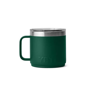 Yeti Rambler 14 Oz Stackable Mug Black Forest Green