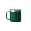 Yeti Rambler 14 Oz Stackable Mug Black Forest Green