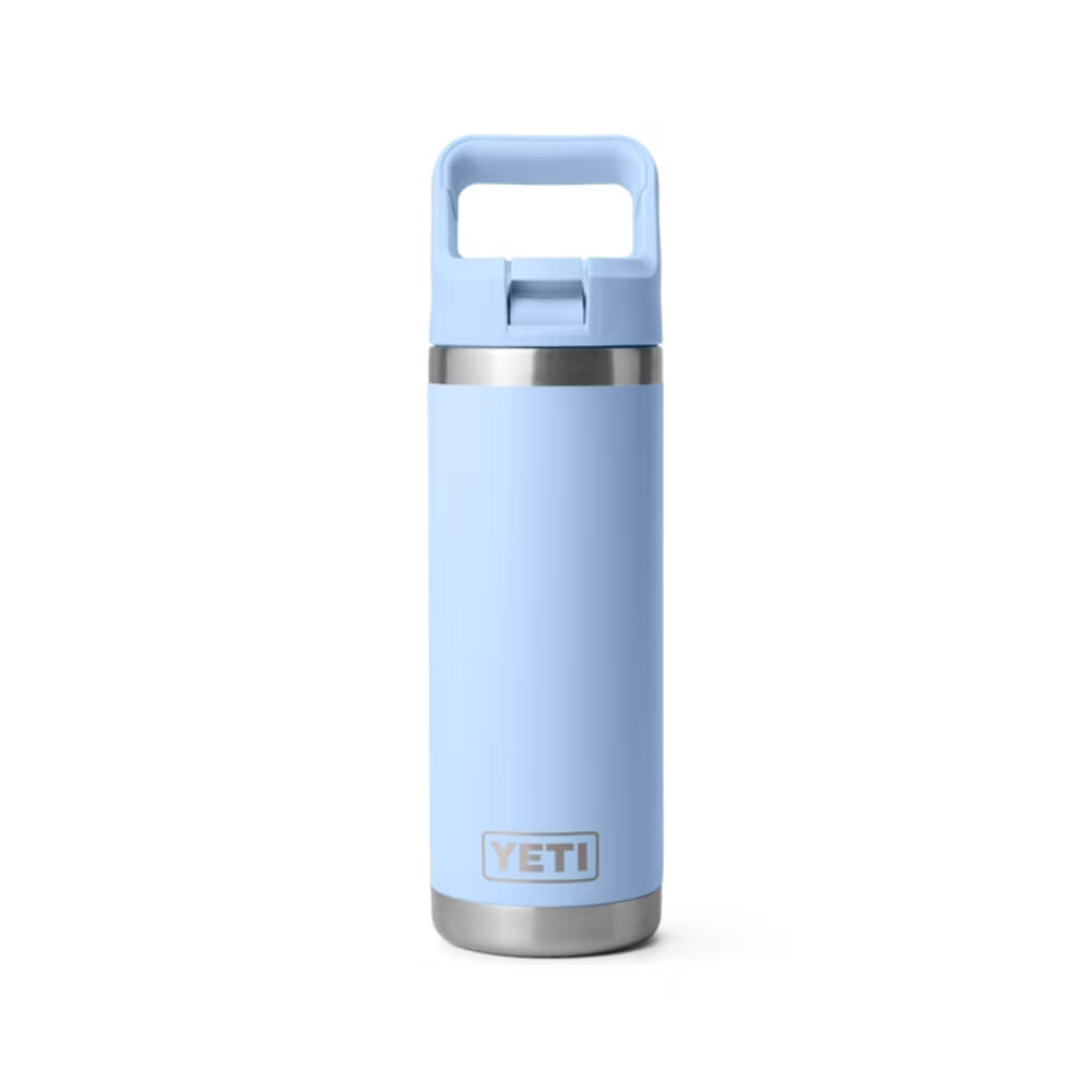 Yeti Rambler 18 oz Bottle With Straw Cap Big Sky Blue - YRAM18STRAWBOTTLEBIGSKYBLUE