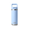 Yeti Rambler 18 oz Bottle With Straw Cap Big Sky Blue - YRAM18STRAWBOTTLEBIGSKYBLUE