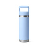 Yeti Rambler 18 oz Bottle With Straw Cap Big Sky Blue - YRAM18STRAWBOTTLEBIGSKYBLUE