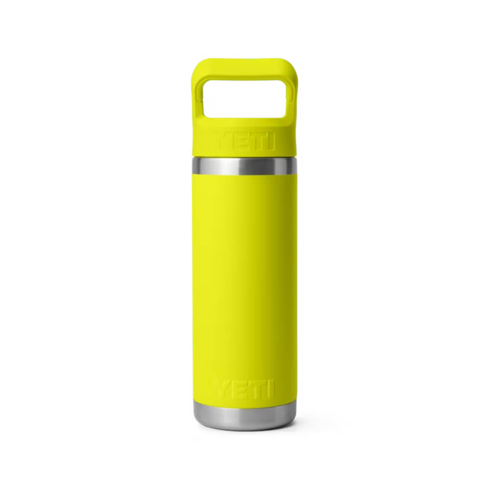 Yeti Rambler 18 oz Bottle With Straw Cap Firefly Yellow