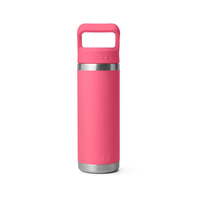 Yeti Rambler 18 oz Bottle With Straw Cap - YRAM18STRAWTROPICALPINK