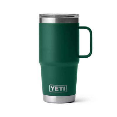 Yeti Rambler 20 oz Travel Mug With Stronghold Lid Black Forest Green - YRAM20MUGBLKFORESTGRN