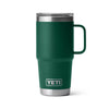 Yeti Rambler 20 oz Travel Mug With Stronghold Lid Black Forest Green - YRAM20MUGBLKFORESTGRN