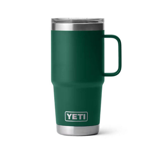 Yeti Rambler 20 oz Travel Mug Black Forest Green Color